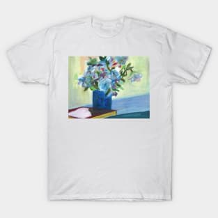 Flowers On a Vase. Oil On Canvas Painting T-Shirt